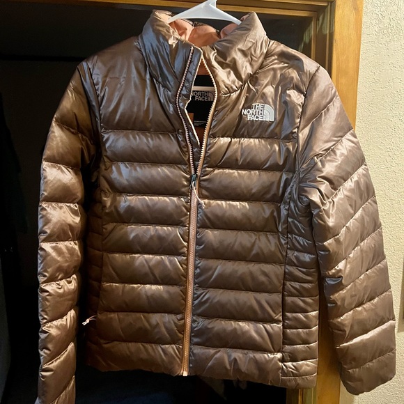 The North Face Jackets & Blazers - The North Face Metallic Brown Puffer Jacket. Small